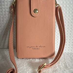 Taomicmic Vegan Leather Small Crossbody Cell Phone Purse Wallet with Card Slots